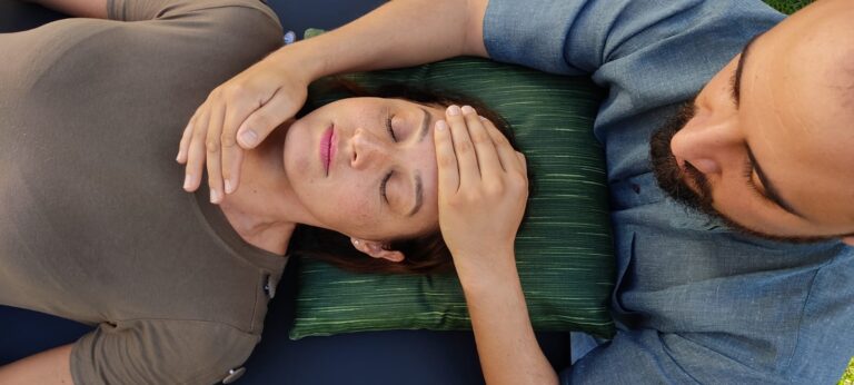 foto de uma aplicação de reiki