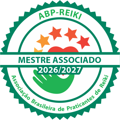 Selo oficial ABP-Reiki — Mestre Associado 2026/2027.